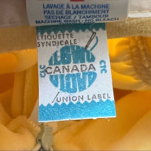 Vintage Velour Yellow Diamond Tea Gown Size Medium Robe Bathrobe Loungewear - Picture 5 of 6